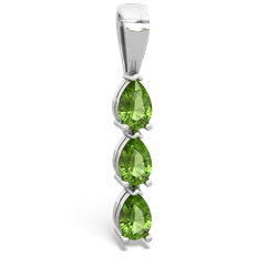 Alexandrite Dew Drops 14K White Gold pendant P2251