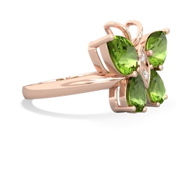 Peridot Butterfly 14K Rose Gold ring R2215