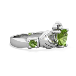 London Topaz Claddagh Keepsake 14K White Gold ring R5245