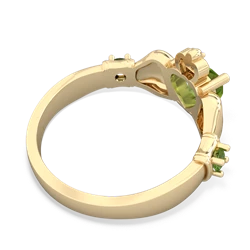 Alexandrite Claddagh Keepsake 14K Yellow Gold ring R5245