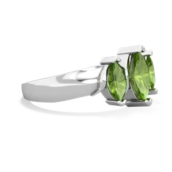 Alexandrite Three Peeks 14K White Gold ring R2433