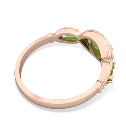 Sapphire Milgrain Marquise 14K Rose Gold ring R5700