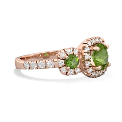 Pink Tourmaline Regal Halo 14K Rose Gold ring R5350