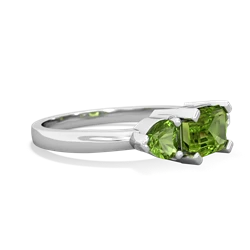 Alexandrite Three Stone 14K White Gold ring R5235