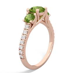 Alexandrite Pave Trellis 14K Rose Gold ring R5500