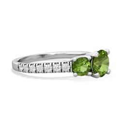 Alexandrite Pave Trellis 14K White Gold ring R5500