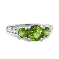 Jade Pave Trellis 14K White Gold ring R5500