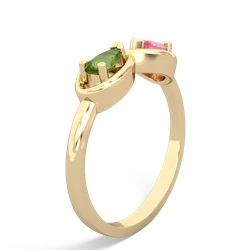 Peridot Infinity 14K Yellow Gold ring R5050