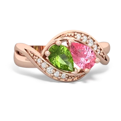 Peridot Summer Winds 14K Rose Gold ring R5342