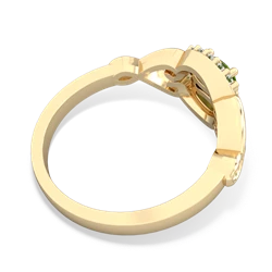 Peridot Love Nest 14K Yellow Gold ring R5860