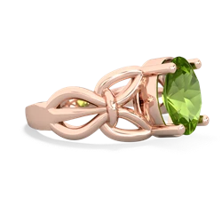 Peridot Celtic Knot Cocktail 14K Rose Gold ring R2377