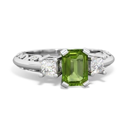 matching rings - Art Deco Diamond 7x5 Emerald-cut Engagement