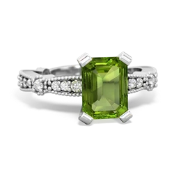 matching engagment rings - Sparkling Tiara 8x6 Emerald-cut