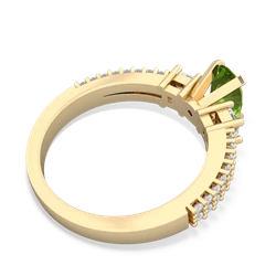 Thumbnail for Peridot Engagement 14K Yellow Gold ring R26437VL - front view