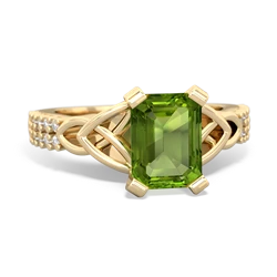 similar item - Celtic Knot 8x6 Emerald-Cut Engagement