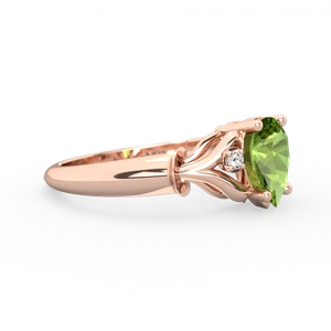 Peridot Precious Pear 14K Rose Gold ring R0826