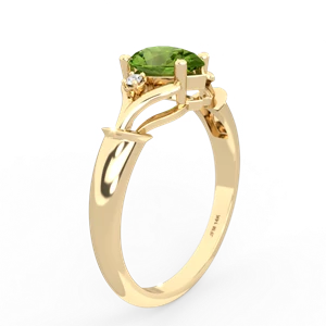 Peridot Precious Pear 14K Yellow Gold ring R0826