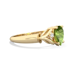 Peridot Precious Pear 14K Yellow Gold ring R0826