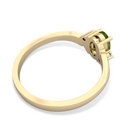 Peridot Elegant Swirl 14K Yellow Gold ring R2173