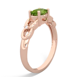 Peridot Links 14K Rose Gold ring R4032
