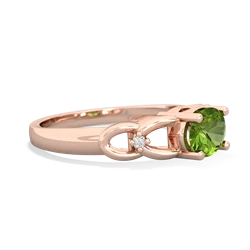 Peridot Links 14K Rose Gold ring R4032