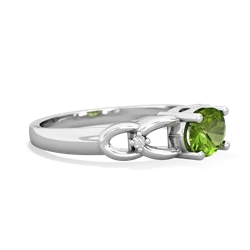 Peridot Links 14K White Gold ring R4032