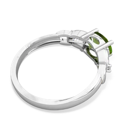 Peridot Links 14K White Gold ring R4032