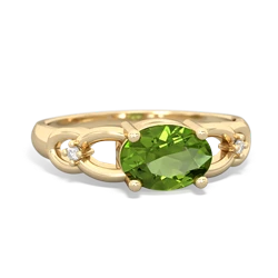 Peridot Links 14K Yellow Gold ring R4032