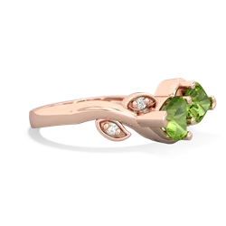 Peridot Floral Elegance 14K Rose Gold ring R5790