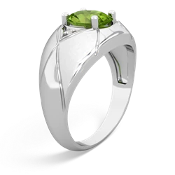 Peridot Men's Crossroads 14K White Gold ring R0361