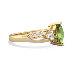 Thumbnail for Peridot Antique Style 14K Yellow Gold ring R2343 - hand 1 view