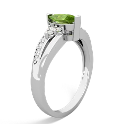 Peridot Royal Marquise 14K White Gold ring R2343