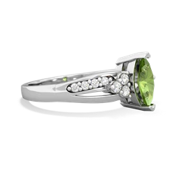 Peridot Royal Marquise 14K White Gold ring R2343