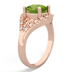 Peridot Antique Style Cocktail 14K Rose Gold ring R2564