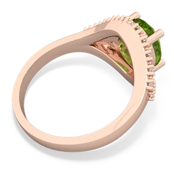 Peridot Antique Style Cocktail 14K Rose Gold ring R2564