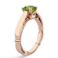 Thumbnail for Peridot Renaissance 14K Rose Gold ring R27806RD - hand 1 view