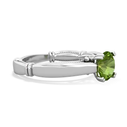 Peridot Renaissance 14K White Gold ring R27806RD