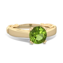 Peridot Renaissance 14K Yellow Gold ring R27806RD