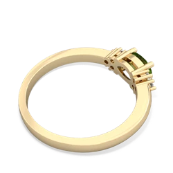 Peridot Simply Elegant East-West 14K Yellow Gold ring R2480