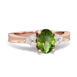 Peridot Simply Elegant 14K Rose Gold ring R2113