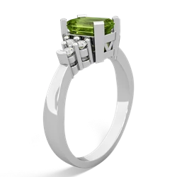 Peridot Timeless Classic 14K White Gold ring R2591