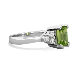 Peridot Timeless Classic 14K White Gold ring R2591