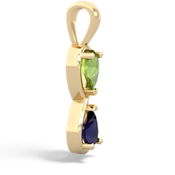 Peridot Infinity 14K Yellow Gold pendant P5050