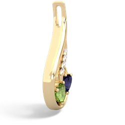 Peridot Keepsake Curves 14K Yellow Gold pendant P5450