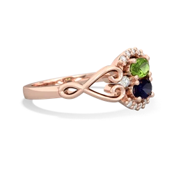 Peridot Love Nest 14K Rose Gold ring R5860