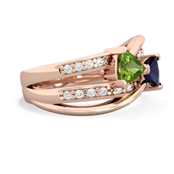 Peridot Bowtie 14K Rose Gold ring R2360