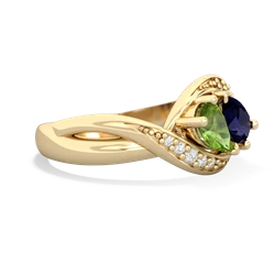 Peridot Summer Winds 14K Yellow Gold ring R5342