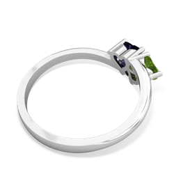 Peridot Sweethearts 14K White Gold ring R5260