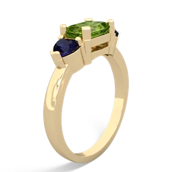 Peridot Three Stone 14K Yellow Gold ring R5235