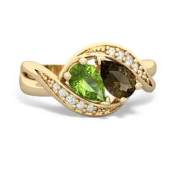 Peridot Summer Winds 14K Yellow Gold ring R5342